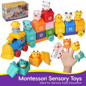 Children Learning Toys, Counting, Matching, Sorting Montessori Toys, Farm Animal Toys, Sensory Training, Finger Puppets, Birthday Gifts