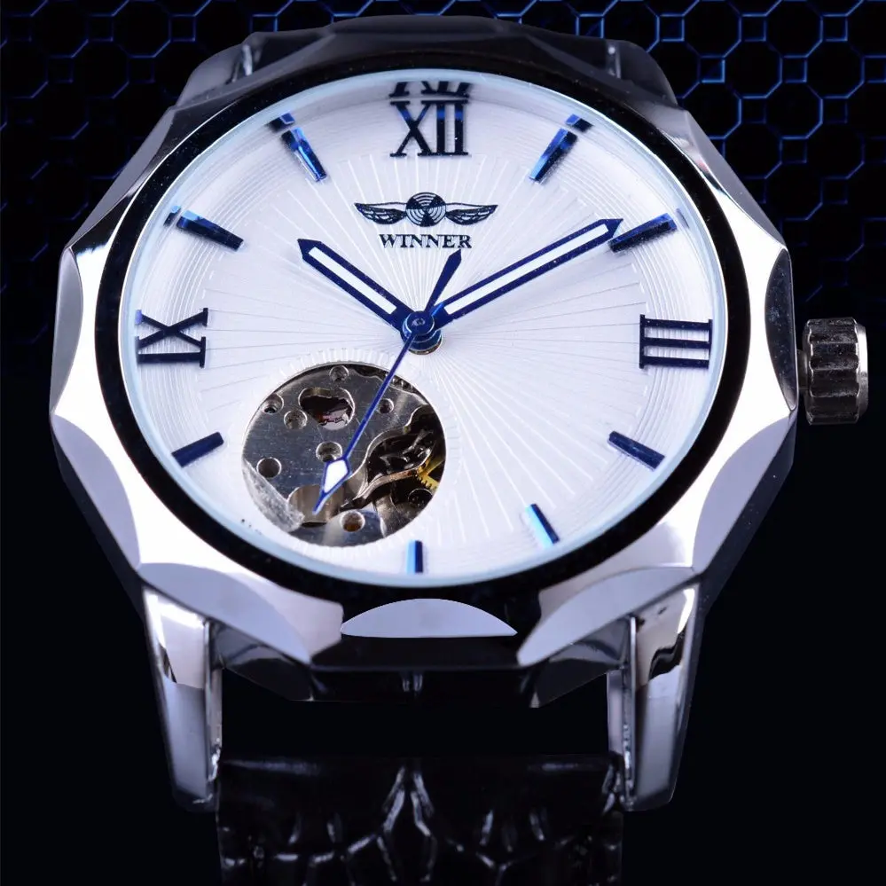Winner Automatic Skeleton Dress Watch for Men