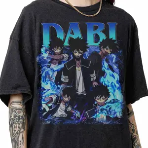 Vintage 90s Graphic Style Dabi My Hero Academia T-shirt Gift For Fan