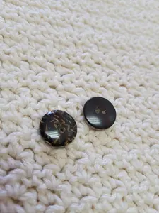 Grass Resin Two Hole Button