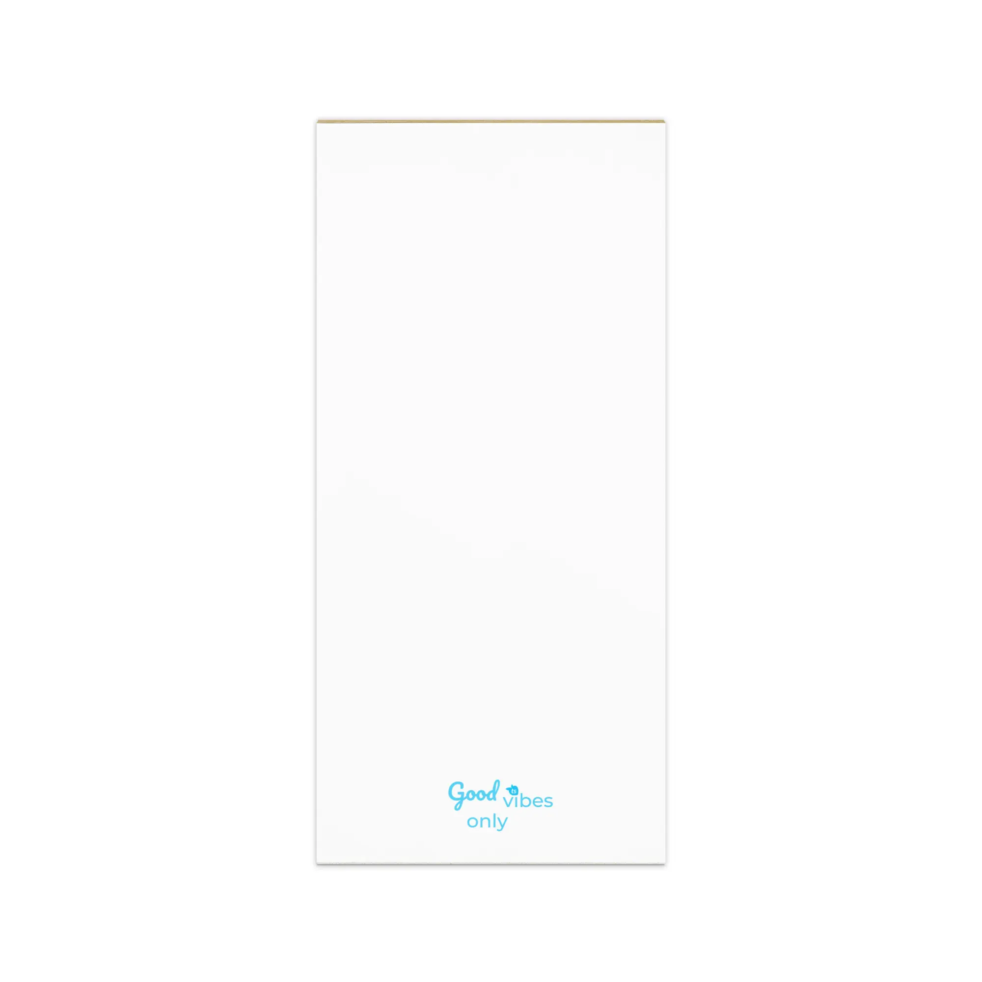tsgabrielle • Good Vibes Only • Notepad • White • 3 Sizes • Slim for Daily Organization and Creative Planning