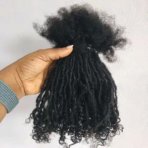10 Anwi Curly Locs – 1B Color, 100% Human Hair