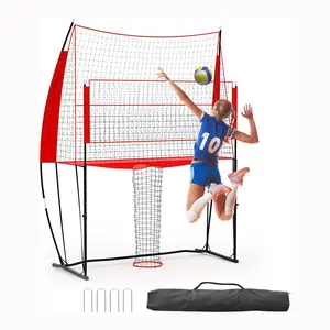 Volleyball Net System 8x11 Ft, Adjustable Height(6.5–8ft), Portable & Durable Net Set with Carrying Bag, Quick Assembly for Outdoor Indoor Practice