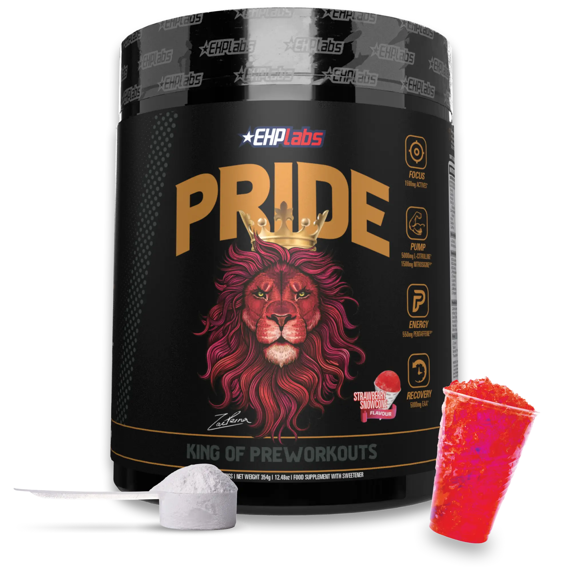 EHPlabs Pride Pre Workout Supplement - Strawberry Snowcone - Caffeine Endurance Healthcare Fitness Dietary Edible Optimum, pre workout