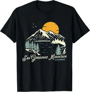100% Cotton San Gorgonio Mountain Shirt, Hiking & Outdoor California T-Shirt