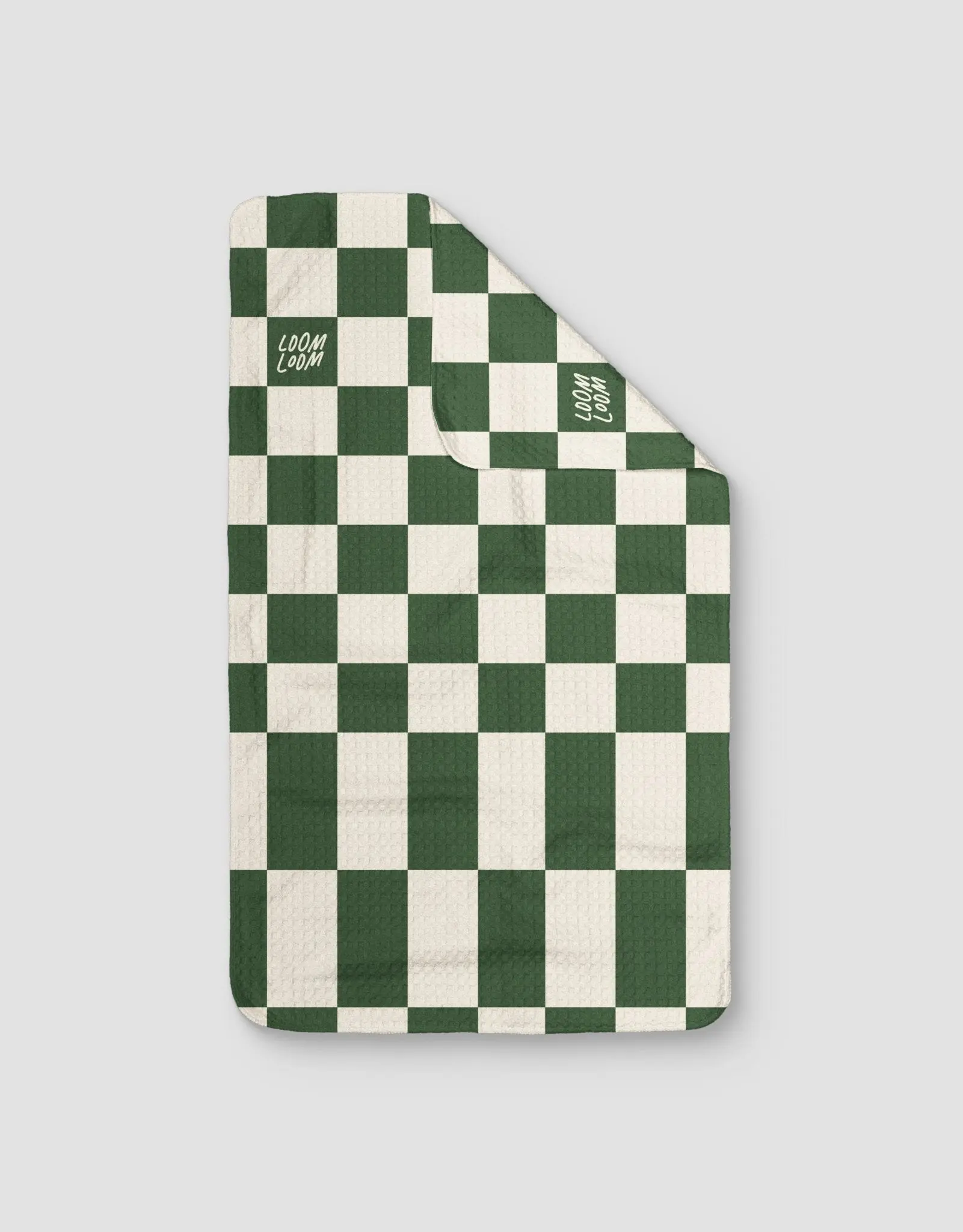 Stretched Checkerboard Kitchen Tea Towel - Double-Sided Print 16x28 Quick-Dry Absorbent Dish Towel