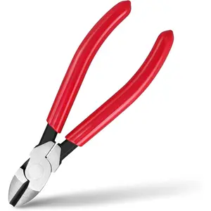 6" High Leverage Diagonal  Pliers, Wire Cutters with Comfortable Grip, Side Cutters for  Wires