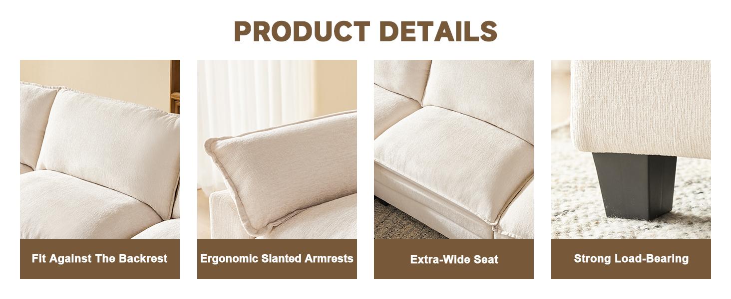 【2-3 Packages】110-143 Inch Modular Couch Sectionals with Ottoman, Big Comfy Cloud Couches, L/U Shaped 4-6 Seat Modular Sectional Sofa, Modern Cloud Sectional Couches for Living Room, Deep Seat Sofa 【2-3 Packages】110-143 Inch Modular Couch Sectionals with Ottoman, Big Comfy Cloud Couches, L/U Shaped 4-6 Seat Modular Sectional Sofa, Modern Cloud Sectional Couches for Living Room, Deep Seat Sofa