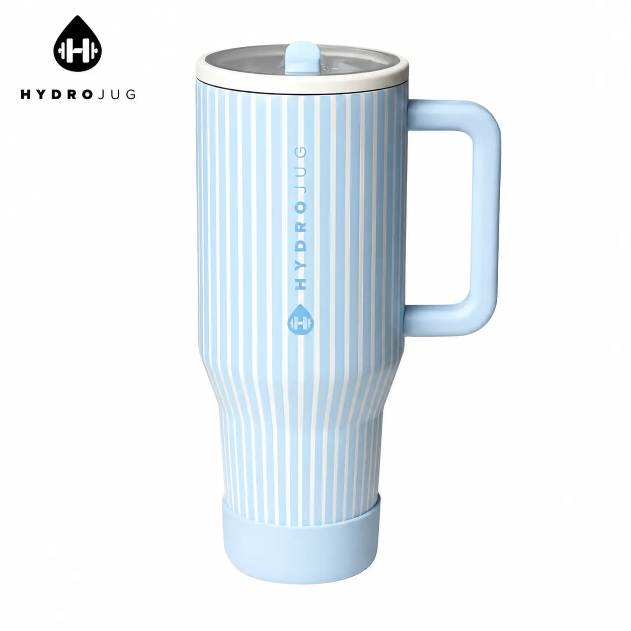 Hydro Jug Traveler 40oz Insulated Tumbler with Handle, Leakproof, BPA-Free Stainless Steel Water Cup, Keeps Drinks Cold 24 Hours, Cape Cod