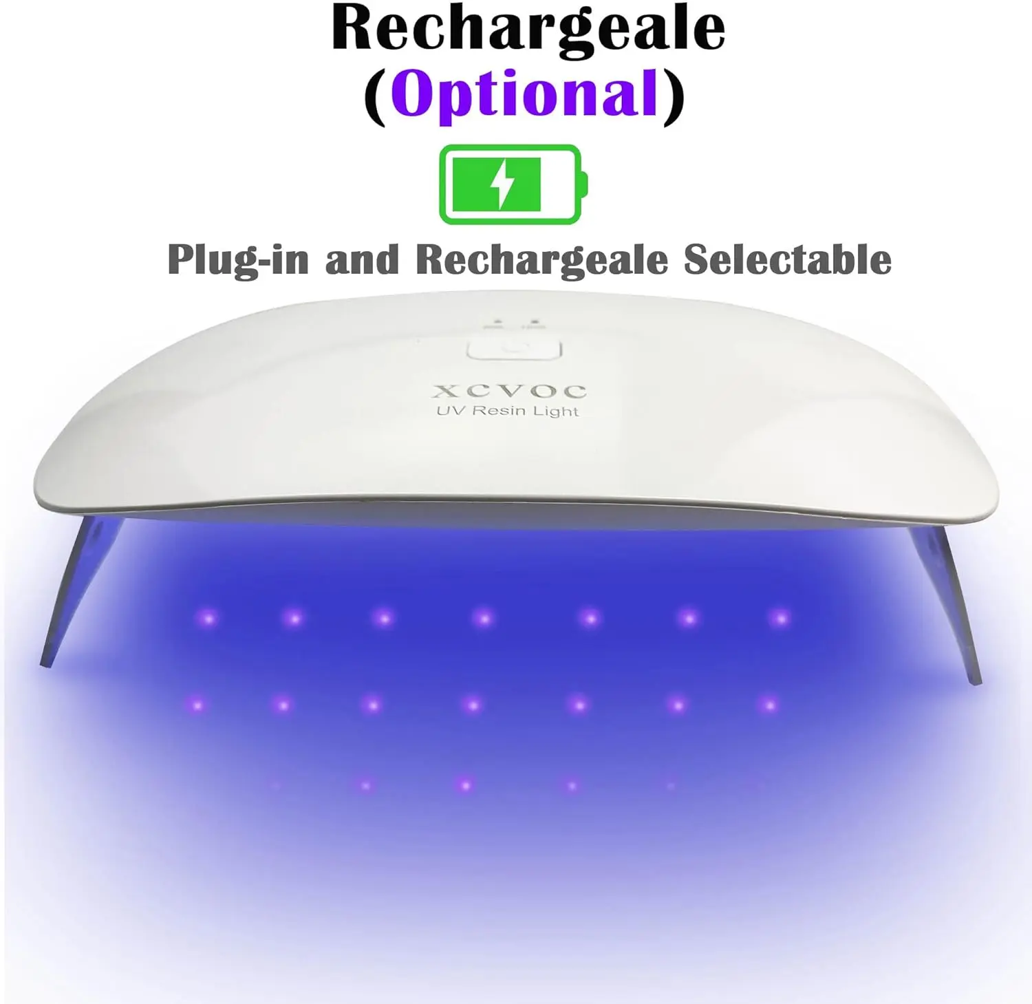 Rechargeable UV Resin Curing Light for Crafts Epoxy,3D Printer SLA/DLP/LCD 3D Printing Resin Curing Station/Machine/Lamp/Box 355nm 365nm 405nm Hand Free Wireless Festival Gift