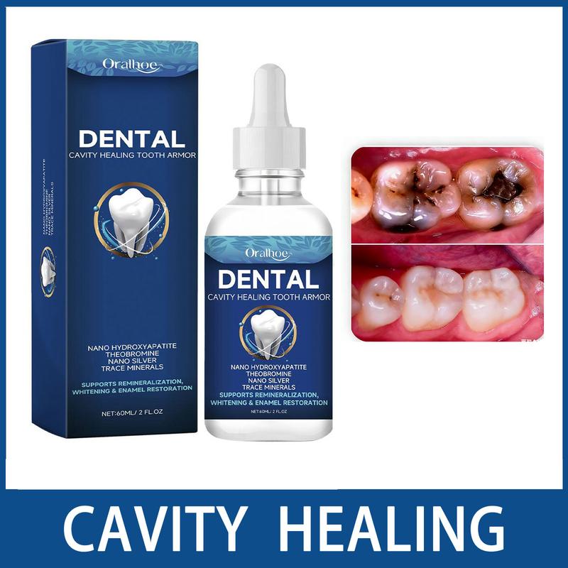 Fluoride-Free Hydroxyapatite Tooth Repair Drops – Helps Restore Enamel, Reduce Tooth Sensitivity, Remove Yellow Stains, Whiten Teeth & Freshen Breath