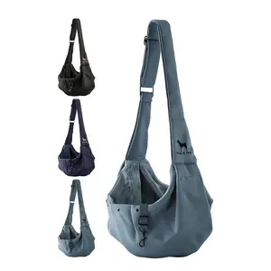 Noah & Paw Dog Sling Carrier for Small Dogs & Cats, Adjustable Strap, Fur Lined, Machine Washable