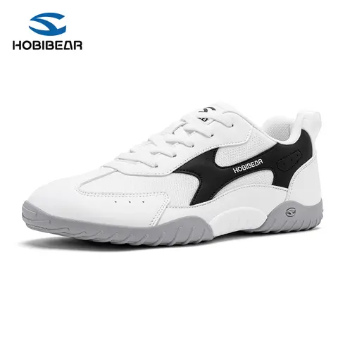 HOBIBEAR Barefoot Shoes Women - Durable Walking Shoe with Wide Toe Box, Lightweight Rubber Sole, Lace-Up Outdoor Casual Walkingshoes for Daily Leisure Use (Back to School)
