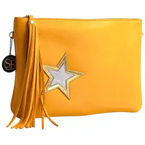 Lennox Clutch - Lemon Yellow Star