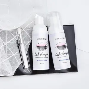 Eyelash Shampoo Cleanser with Brush, 1 Count Gentle Mascara Remover Lash Cleaner, Eyelash Cleansing Product, Nourishing Cosmetic for Women & Girls, Christmas Gift