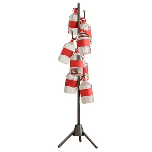 Anti Tip Coat Rack Heavy Duty 8 Hooks Purse Rack Organizer | 8LB Stable Base Strength Metal Hanger for Winter Jacket Clothes Rack Hall Tree for Home Stylist Dresser Decor Viral Coat Rack Tik Tok