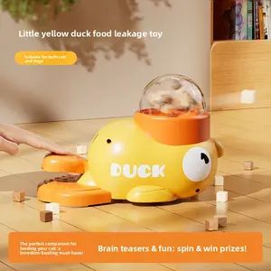 Duck Puzzle Toy for Cats and Dogs Interactive Treat Dispenser Automatic Feeder Pet Training Toy