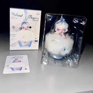 New Skull Panda “The Feast Begins” The Silver Fork Fragrance Plush Pendent Pop Mart Authentic