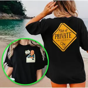 Lock Em Up T-Shirt, This Is Private Property Shirt, Viral Funny Graphic Tee Shirt, Fashion Cotton, Full Sizes, For Men, For Women