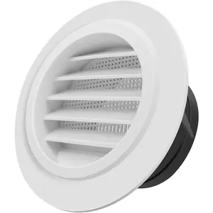 4inch Ceiling Vent Round Vent Cover with Built-in Insect Screen Suitable for Bathroom Exhaust Fan Office and Home (100mm)
