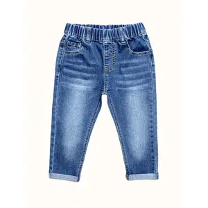 (New)Boys' Denim Pants Spring/Autumn New Style Elastic Casual Jeans for Kids