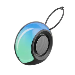 Heavy BASS Bluetooth Speaker with RGB Light Super Subwoofer Surround Sound Outdoor Speaker for Camping Home Long Battery Life Smartphone Audio