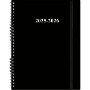 2025-2026 Planner - 17 Months Weekly & Monthly Planner from August 2025 - December 2026, Academic Planner 2025-2026 with Elastic Closure, Inner Pocket, 8.5" x 11", Black