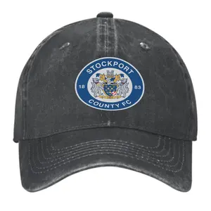 Baseball Cap STOCKPORT COUNTY FC Washed Dad Hat Golf Adjustable Unisex Trucker Cap