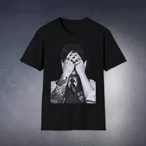 Jung T-Shirt Hooligan Kpop Koook graphic tee Cotton Fabric Crew Neck Short Sleeve Vintage Streetwear Trendy Top For Men For Women