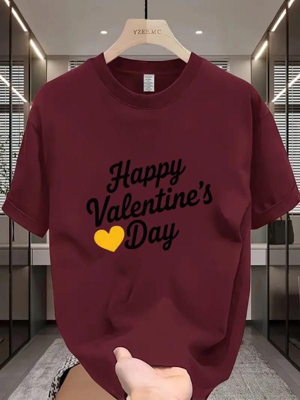 Bestseller V-Day Edition |   Y2K Graphic Cotton T-Shirt |   Blue/Burgundy/Camel/Green |   Can’t-Miss Gift Choice