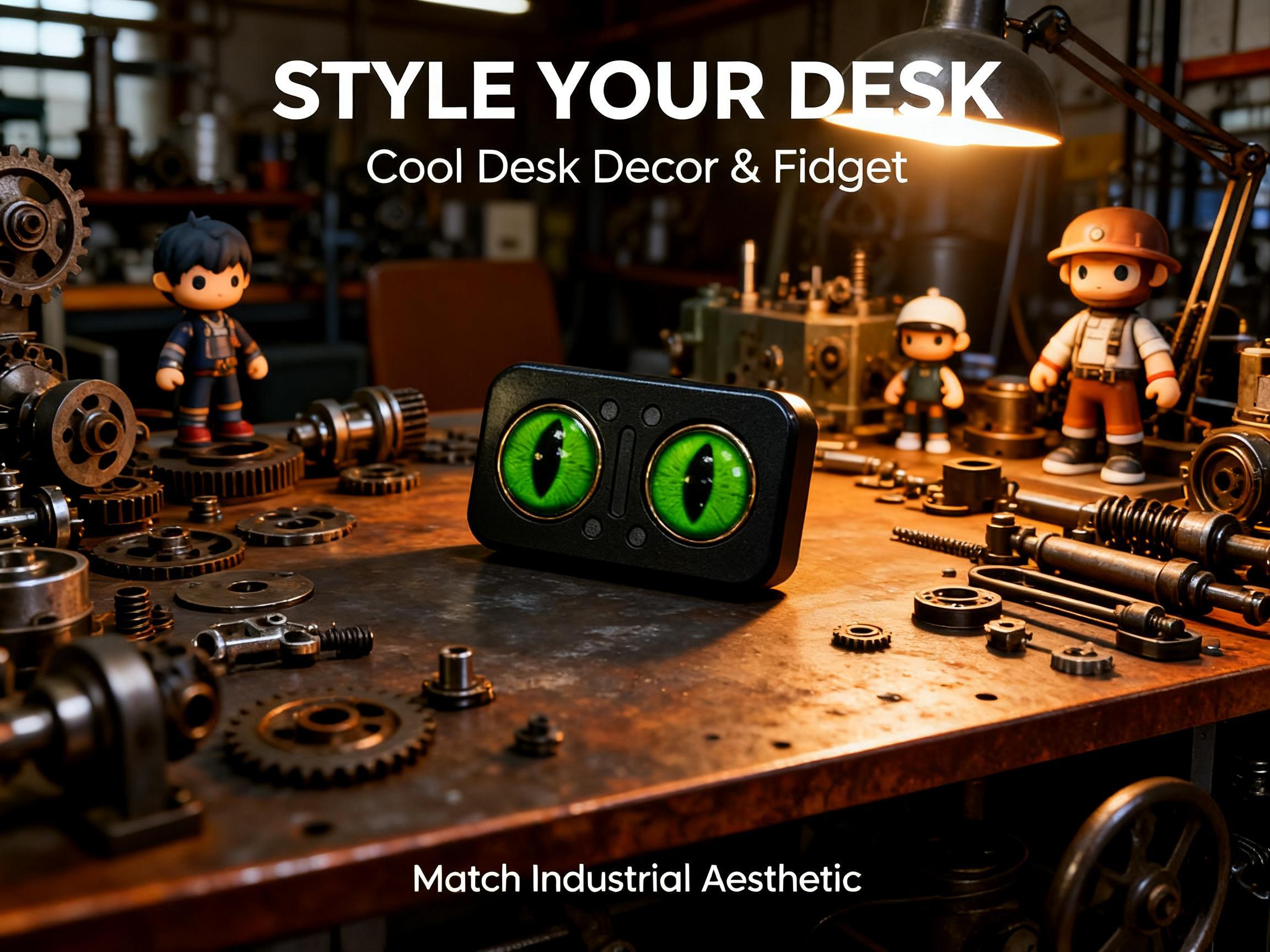 Metal Fidget Slider, Silent Haptic Finger Spinner, Free-Floating Design, EDC Fidget Toy for Adults, ADHD Stress Reliever, Anxiety Focus Aid, Unique Party Favor, Novelty Gadget