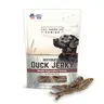 ALL AMERICAN CANINE Chewy Duck Jerky Puppy Chews - 2oz Duck Breast, Natural Single-Ingredient, Gluten-Free, Hypoallergenic, Lowfat Protein, Chewy & Digestible, Gentle Dehydration Locks In Nutrients, Clean Label Peace of Mind, Made in USA, Travel-Friendly