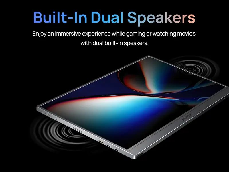 Product Introduction of ARZOPA Portable Monitor 16.1"/17.3" FHD 1080P 60Hz/144Hz Laptop Screen Extender for PC Mac Xbox Switch PS5 iPhone IPS Display Computer Display HDR External Screen Game Workfromhome 9