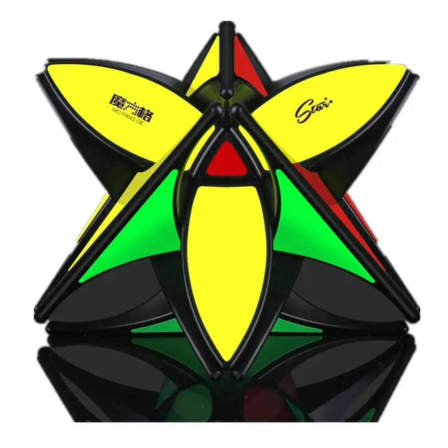 QiYi Clover Pyramid Professional Strange-Shape Speed Cube, Fidget Magic Cube Toy, Birthday & Christmas Gift for Kids, Fidget Magic Cubes