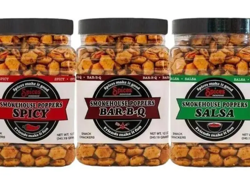 Smokehouse Poppers Seasoned Oyster Crackers - 3 Jar Bundle Smokehouse Poppers Seasoned Oyster Crackers - 3 Jar Bundle