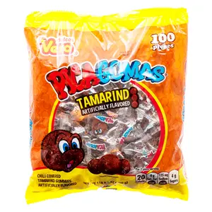Vero Pica Gomas Tamarindo Chili Flavored Gummy Mexican Candy 100 Piece 1 LB 5OZ