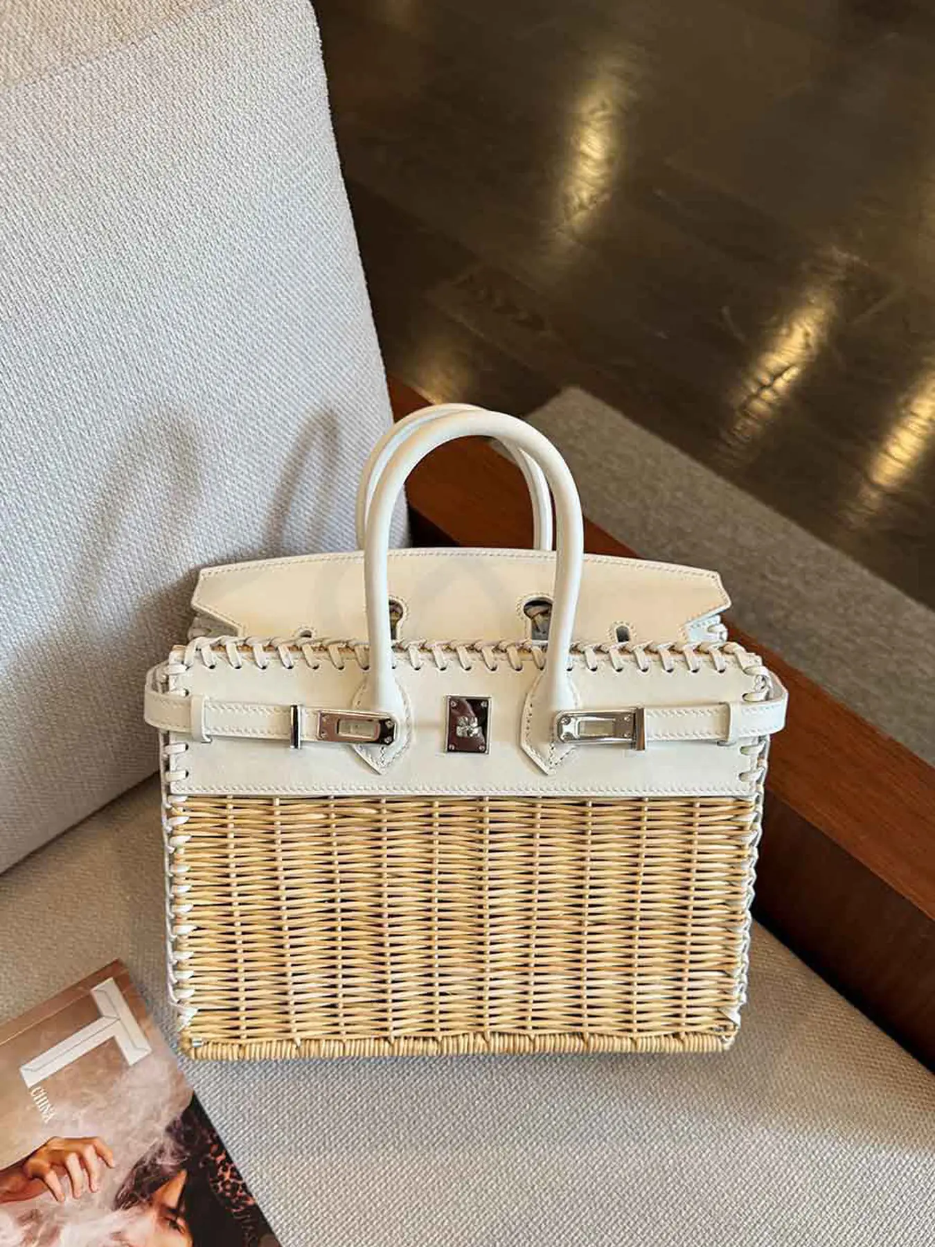 Elegant Crossbody Bags for Women, french tote bag Vintage Woven Tote Bags,everyday bag， Light Luxury Lock Handbags, Picnic Bags, All-Season Commuter Shoulder Bags, Wedding Handbags, Ideal Gift for Girlfriend, Best Friend & Mom– Weihnachtsgeschenk