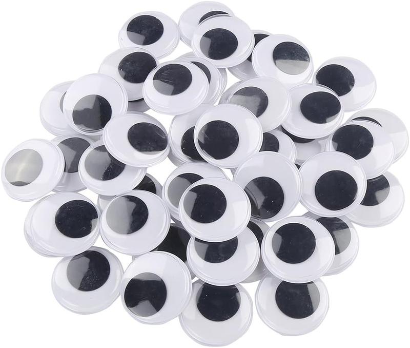 20mm 500 count Round Wiggle Googly Eyes with Self-Adhesive