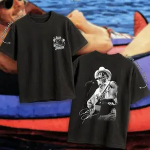 Alan Jackson Signature Heavy Cotton Unisex Shirt Handsome Alan Jackson Tshirt Country Music Hoodie For Music Fan Menswear Womenswear Direct To Garment Breathable Print