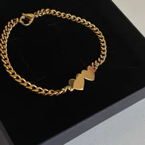 Mini double heart bracelet