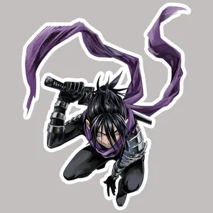 Sonic One Punch Man Sticker - Durable Vinyl Peel and Stick Decal for Laptop Water Bottle Phone Case