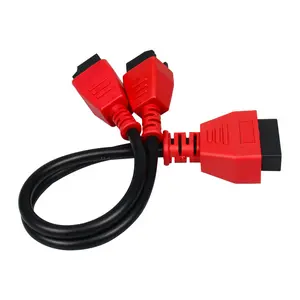OBD Connector Adapter Cable Daotong OBD2 Straight Female to 12P + 8P Connector Car Diagnostic Connector