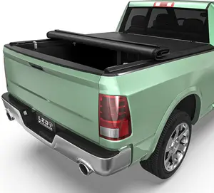 YITAMOTOR Soft Roll Up Truck Bed Tonneau Cover Fits for 2002-2024 Dodge Ram 1500 (Classic), 2002-2025 2500/3500, 6'4" (76") Bed Without Rambox Car Protector