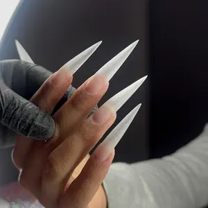 XXL Stiletto SOFTGEL Tips  Durable , 450 pack sculpted tips