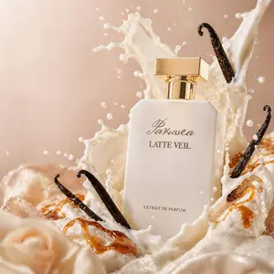 Paruvea Latte Veil Extrait de Parfum – Sweet Vanilla  & Caramel Women's Perfume | Soft Gourmand Long-Lasting  Scent for Her | 100ml 3.4 fl oz