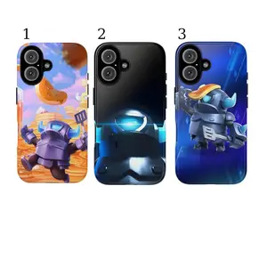 Mini P.E.K.K.A Clash Royal Game Phone Cases Phone Cover Hard Themed Phone Case Premium Matte Texture, Protection, Shockproof, Anti-Drop, Anti-Fingerprint For IPhone 17-12, Pro Max, Pro Plus, and Samsung S25-22 Protection Safety