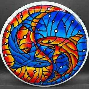 Dyed Innova Star Mako3 Midrange 180g Disc Golf Disc with Vibrant Colors and Unique Design for Enhanced Performance