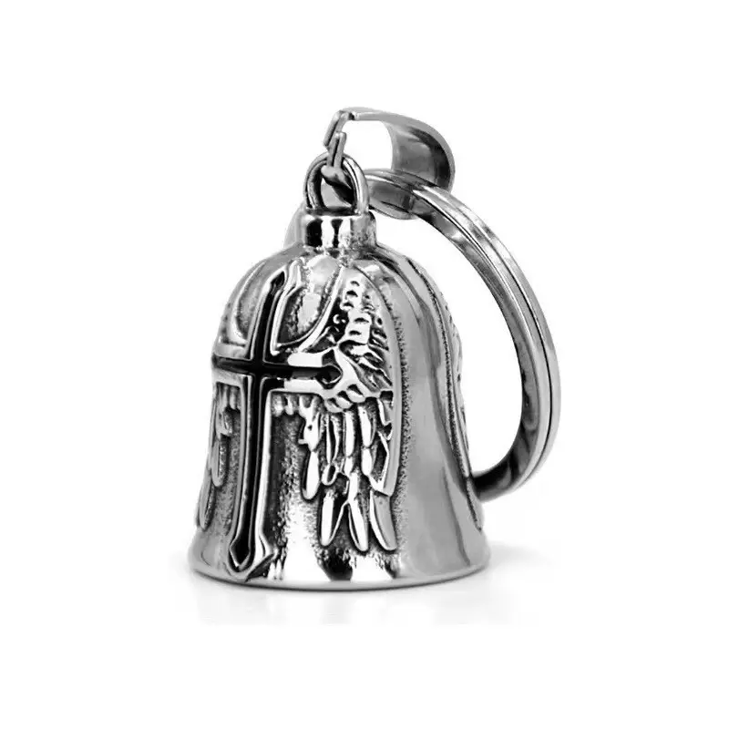 Biker Bell for Motorcycles, Motorcycle Gear, Christmas Halloween Gremlin Guardian Design, Good Luck Riding Spirit Bell Unisex Accessory for Men & Women, Bike Accessories