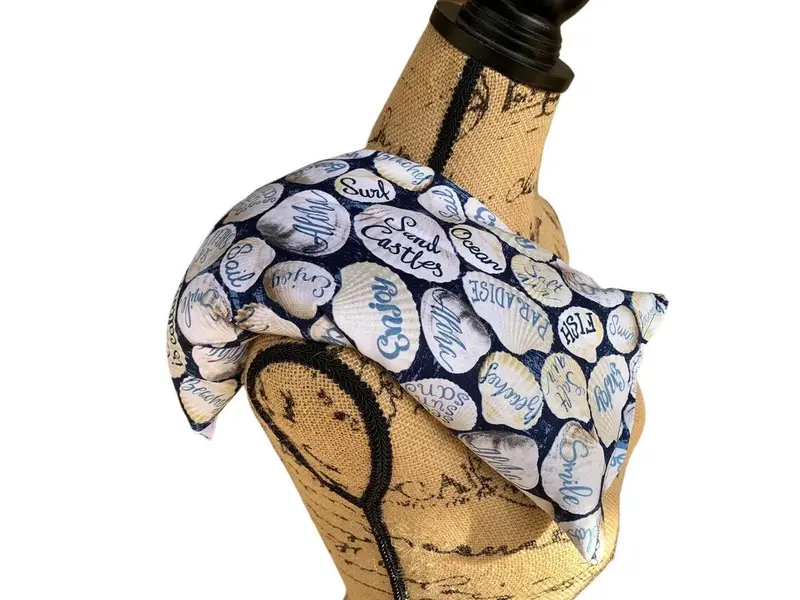 Beach Words Hot Cold Pack, Herbal Pack, Heat Wrap, Organic, Flax Seed, Microwave Therapy, Heating Pad, Warming Pillow, Herbal,Ice Pack