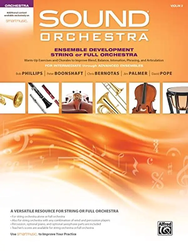 USED Book - Sound Orchestra -- Ensemble Development String or Full Orchestra: Warm-Up Exercises and Chorales to Improve Blend, Balance, Intonation, Phrasing, and (Paperback) - english